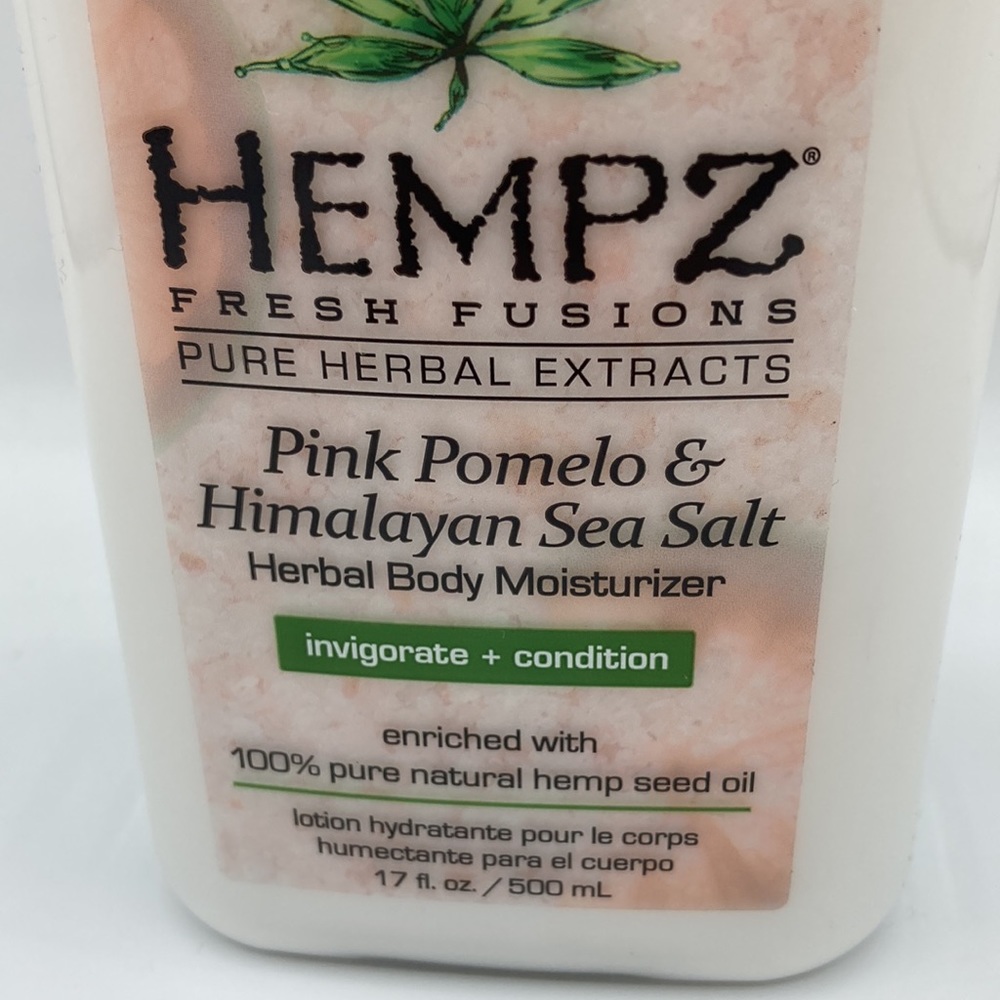 Hempz Pink Pomelo & Himalayan Sea Salt Herbal Body Moisturizer 17 fl. oz. - Picture 2 of 4